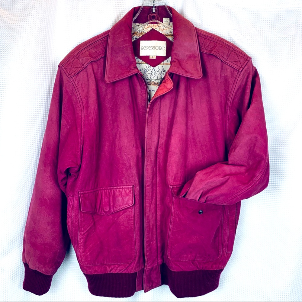 REPERTOIRE Suede Bomber Jacket S